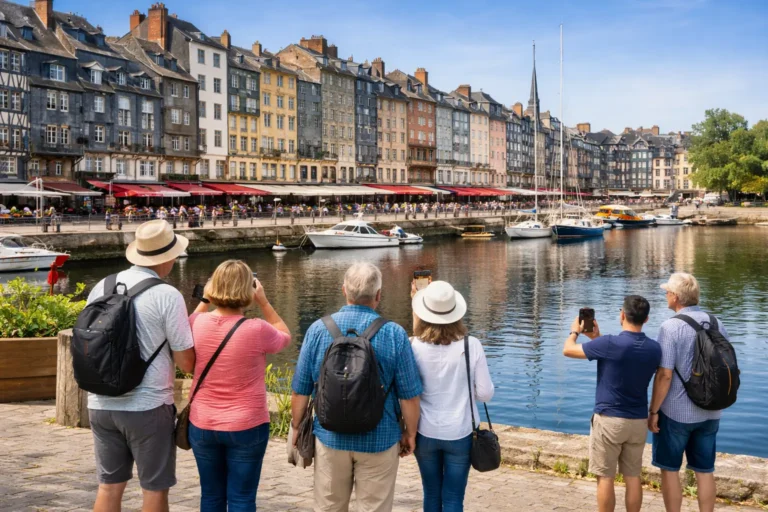 cruise passengers visiting honfleur   HonfleurTours