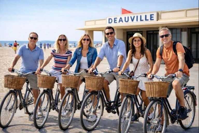 visite privee a velo deauville trouville tour guide normandie   HonfleurTours